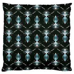 Seamless Pattern Background Black Large Cushion Case (one Side)