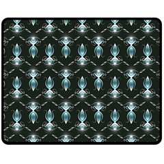 Seamless Pattern Background Black Double Sided Fleece Blanket (medium) 