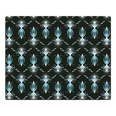 Seamless Pattern Background Black Double Sided Flano Blanket (large) 