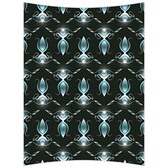 Seamless Pattern Background Black Back Support Cushion