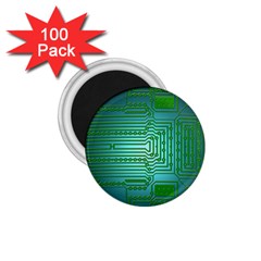 Board Conductors Circuits 1 75  Magnets (100 Pack)  by HermanTelo