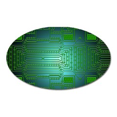 Board Conductors Circuits Oval Magnet by HermanTelo