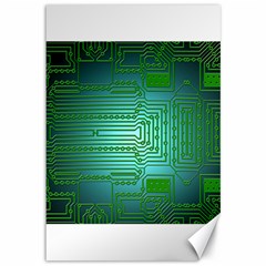 Board Conductors Circuits Canvas 12  X 18  by HermanTelo