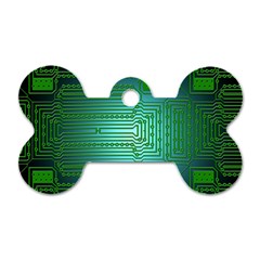 Board Conductors Circuits Dog Tag Bone (one Side) by HermanTelo