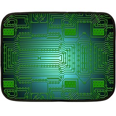 Board Conductors Circuits Fleece Blanket (mini) by HermanTelo