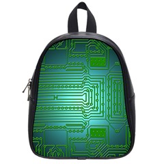 Board Conductors Circuits School Bag (small) by HermanTelo