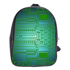 Board Conductors Circuits School Bag (xl) by HermanTelo