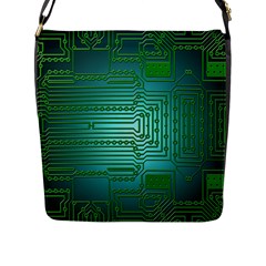 Board Conductors Circuits Flap Closure Messenger Bag (l) by HermanTelo