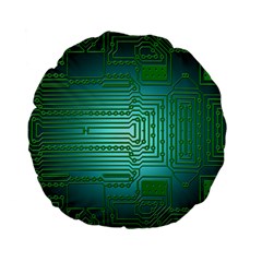 Board Conductors Circuits Standard 15  Premium Flano Round Cushions