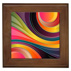 Abstract Colorful Background Wavy Framed Tiles by HermanTelo