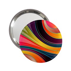 Abstract Colorful Background Wavy 2 25  Handbag Mirrors by HermanTelo