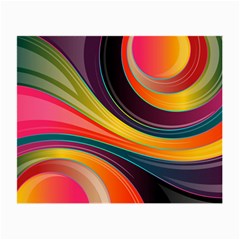 Abstract Colorful Background Wavy Small Glasses Cloth