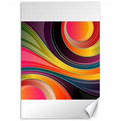 Abstract Colorful Background Wavy Canvas 20  X 30  by HermanTelo