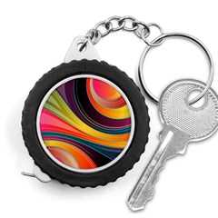 Abstract Colorful Background Wavy Measuring Tape