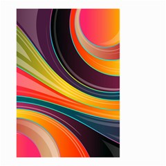 Abstract Colorful Background Wavy Small Garden Flag (two Sides)