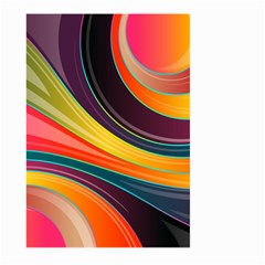 Abstract Colorful Background Wavy Large Garden Flag (two Sides) by HermanTelo