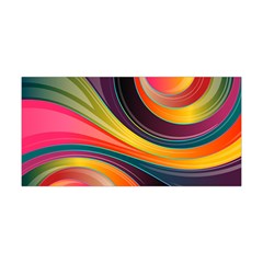 Abstract Colorful Background Wavy Yoga Headband