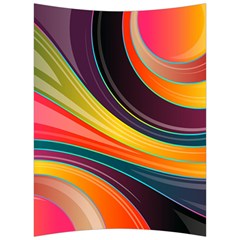 Abstract Colorful Background Wavy Back Support Cushion by HermanTelo