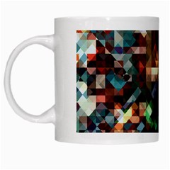 Abstract Texture Desktop White Mugs by HermanTelo