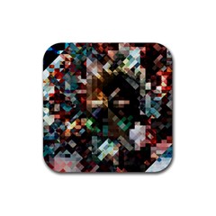 Abstract Texture Desktop Rubber Coaster (square)  by HermanTelo