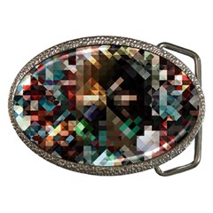 Abstract Texture Desktop Belt Buckles