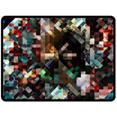 Abstract Texture Desktop Fleece Blanket (large)  by HermanTelo