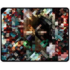 Abstract Texture Desktop Fleece Blanket (medium)  by HermanTelo