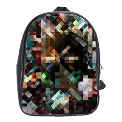 Abstract Texture Desktop School Bag (xl) by HermanTelo