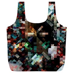 Abstract Texture Desktop Full Print Recycle Bag (xl)