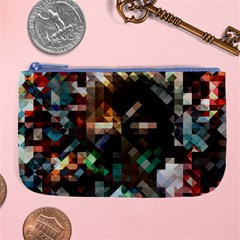 Abstract Texture Desktop Large Coin Purse by HermanTelo