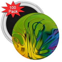 Abstract Pattern Lines Wave 3  Magnets (100 Pack) by HermanTelo