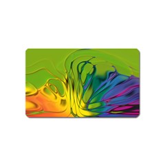 Abstract Pattern Lines Wave Magnet (name Card)