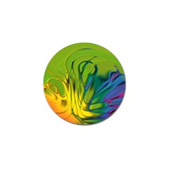 Abstract Pattern Lines Wave Golf Ball Marker