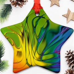 Abstract Pattern Lines Wave Star Ornament (two Sides)