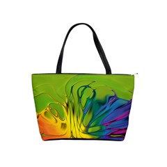 Abstract Pattern Lines Wave Classic Shoulder Handbag