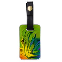 Abstract Pattern Lines Wave Luggage Tags (one Side) 