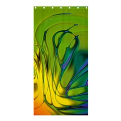 Abstract Pattern Lines Wave Shower Curtain 36  X 72  (stall)  by HermanTelo