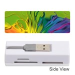 Abstract Pattern Lines Wave Memory Card Reader (Stick) Front