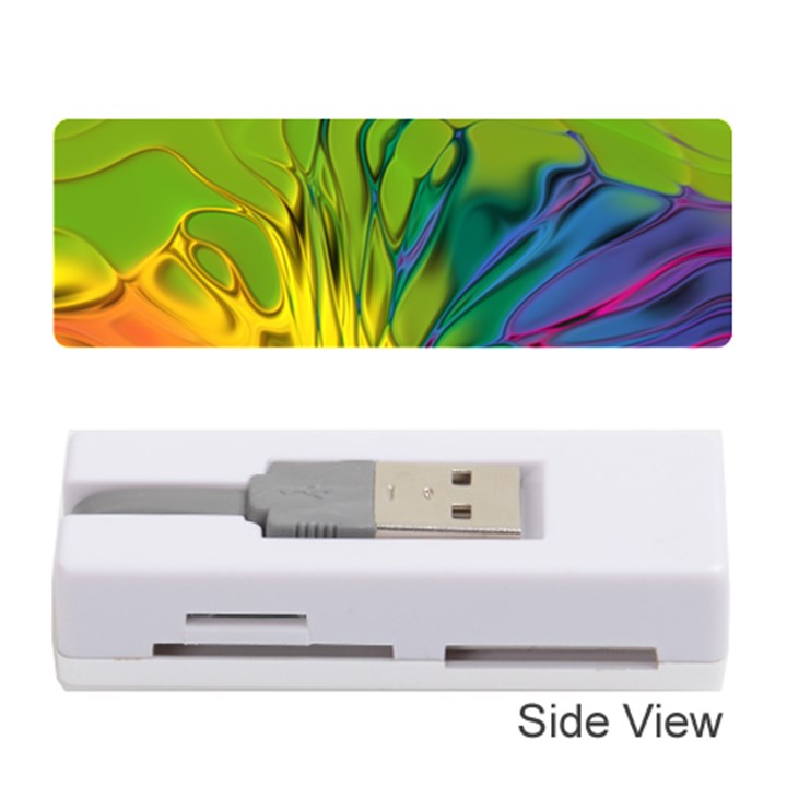 Abstract Pattern Lines Wave Memory Card Reader (Stick)