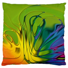 Abstract Pattern Lines Wave Large Cushion Case (two Sides)