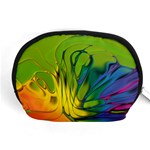 Abstract Pattern Lines Wave Accessory Pouch (Medium) Front