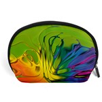 Abstract Pattern Lines Wave Accessory Pouch (Large) Front