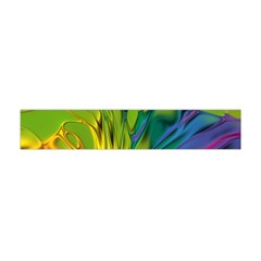 Abstract Pattern Lines Wave Flano Scarf (mini)