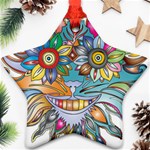 Anthropomorphic Flower Floral Plant Ornament (Star) Front