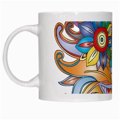 Anthropomorphic Flower Floral Plant White Mugs by HermanTelo