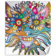 Anthropomorphic Flower Floral Plant Canvas 8  X 10  by HermanTelo