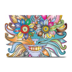 Anthropomorphic Flower Floral Plant Plate Mats by HermanTelo