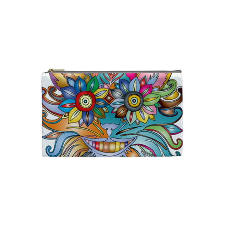 Anthropomorphic Flower Floral Plant Cosmetic Bag (Small)