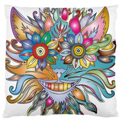 Anthropomorphic Flower Floral Plant Standard Flano Cushion Case (one Side) by HermanTelo