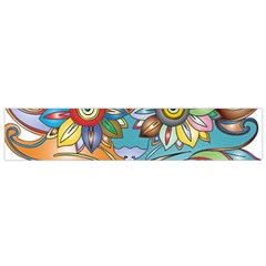 Anthropomorphic Flower Floral Plant Small Flano Scarf